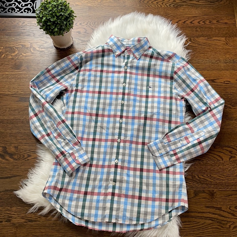 Vineyard Vines Plaid Button Shirt